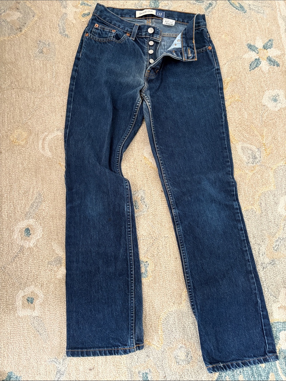 GAP Women's Dark Indigo Straight Jeans